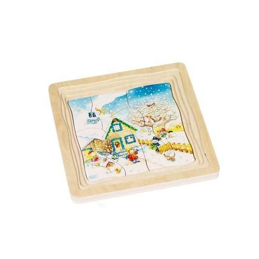 Puzzle En Bois 4 Saisons - Découvre Les Saisons De Manière Ludique – Image 4