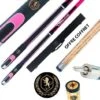 Coffret Lord-Cue Xtrem-Shot Rose : Une Queue 2 En 1 Pour Performer Au Pool Anglais