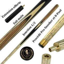 Queue De Billard Faite Main : Lord-Cue Aston Zebra