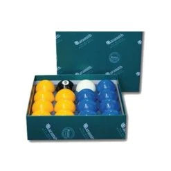 Billes Aramith 8 Pool Ø57 Mm Bleues Et Jaunes