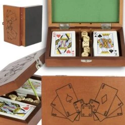Nouveau Coffret Cartes Et Dés "Elégance".