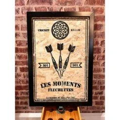 Cadre Déco Moments Fléchettes (Fabrication Artisanale Française)