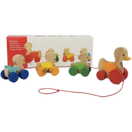 Le Canard Ă Tirer - Jouet En Bois Pour L'apprentissage De La Marche.