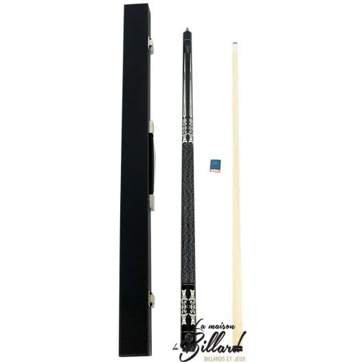 Coffret Queue Billard Américain Noir Et Blanc