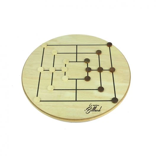 Jeu Dames Chinoises + Jeu Du Moulin, 2 énormes Succès Sur 1 Seul Plateau En Bois – Image 5