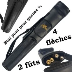 Etui Rigide Pour 2 Queues De Billards