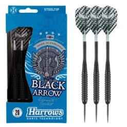 Fléchettes Harrows Acier Black Arrow 20GK