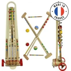 Jeu Croquet Chariot Fait En France