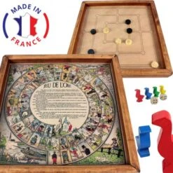 Jeu De L’oie Français En Bois : Le Jouet De Votre Enfance