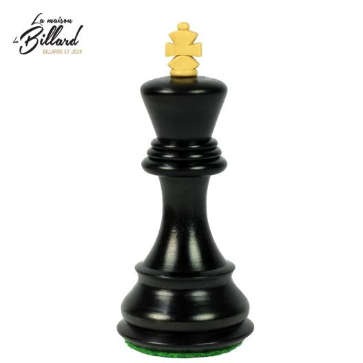 Superbe Jeu D’échecs En Finition ébène Et Buis (Taille Compétition) – Image 15