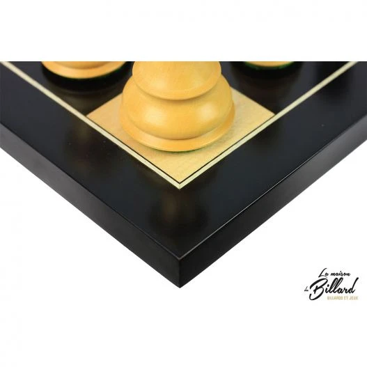 Superbe Jeu D’échecs En Finition ébène Et Buis (Taille Compétition) – Image 8