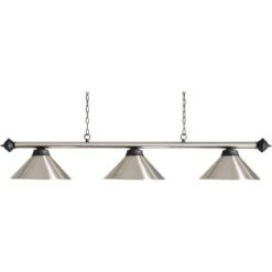 Lustre Allu Brossé Et Noir. Design Et Pratique