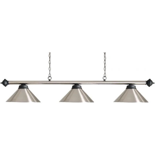 Lustre Allu Brossé Et Noir. Design Et Pratique