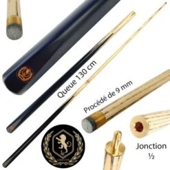 Lord-Cue Nano T750 : Petite Queue De Billard 130 Cm Pour Un Jeune Joueur