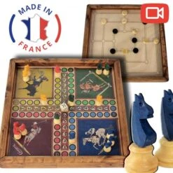 Le Beau Jeu De Petits Chevaux Français + Moulin.