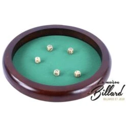 Piste De Dés Ronde En Bois