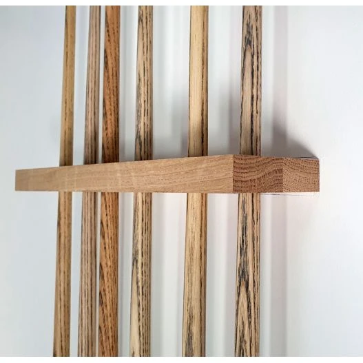 Porte Queues Barrette à Fixation Invisible (chêne Massif) – Image 3