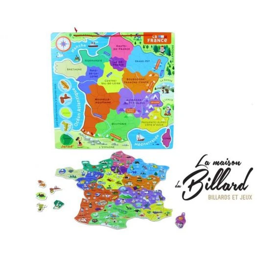 Puzzle En Bois Carte De France Et Régions – Image 2