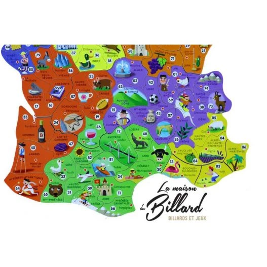 Puzzle En Bois Carte De France Et Régions – Image 3