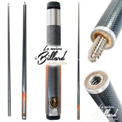 Queue En Fibre Lord-Cue Grise : Perfectionnez Votre Jeu Avec Cette Queue 3 En 1