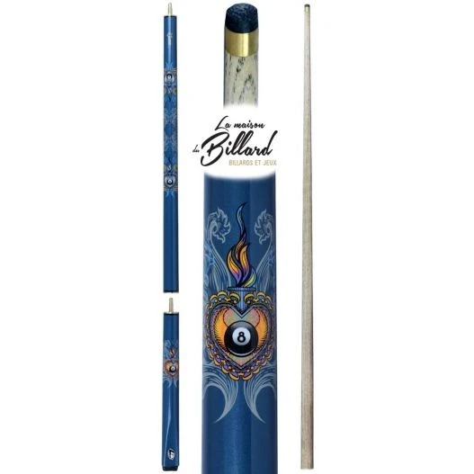 Queue Billard Coeur De Feu 3 Pièces