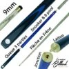 Queue De Billard Bleu 3 Parties 145 - 120 Ou 100 Cm