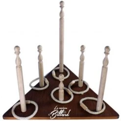 TRIANGLE ANNEAUX QUILLES, Le Jouet En Bois Star Des Années 1900 !